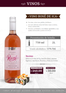VINO ROSÉ DE ICA